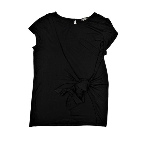 (Up To 50% Off SALE) Cha Cha Vente Tie Front Short Sleeve Casual T-Shirt Top - Picture 1 of 3